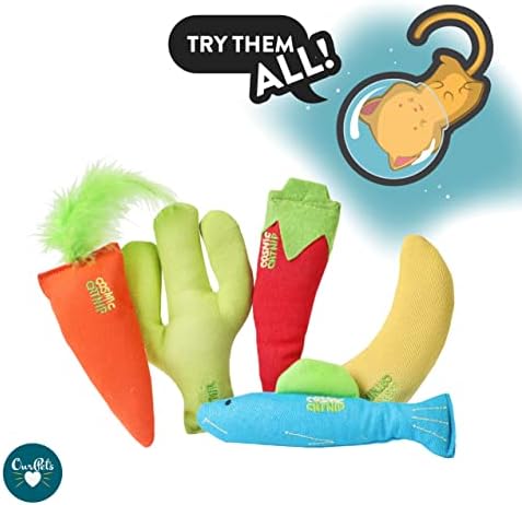 OurPet's 100-Percent North American Catnip Filled Carrot Cat Toy 24 Karat (Pack of 2)