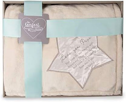 Pavilion Gift Company - Love You Papa - 50x60 Super Soft Royal Plush Throw Blanket