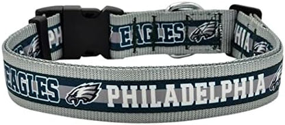 NFL PET Collar Philadelphia Eagles Dog Collar, X-Large Football Team Collar for Dogs & Cats. A Shiny & Colorful Cat Collar & Dog Collar Licensed by The NFL