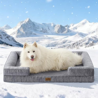 COZY KISS Orthopedic Dog Cooling Bed Washable for Extra Large Dogs, XXL