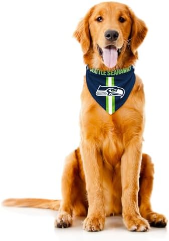 Littlearth NFL Reversible Pet Bandana - Officially Licensed Teams, Sizes XS to XL