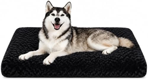 Dog Bed Large Size, Plush Washable Pet Bed Mat, Dog Crate Bed 41"x27"