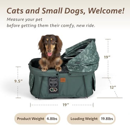 Sway2 Pet Car Seat and Carrier, 2-in-1 Booster Seat for Small Dogs and Cats