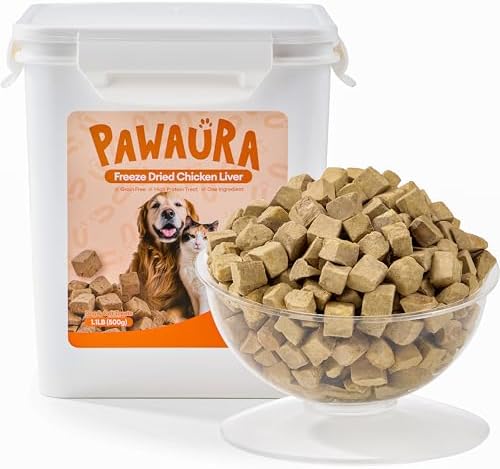 Freeze Dried Duck Liver Treats for Dogs & Cats,(1.1lb)
