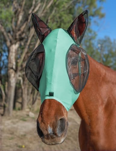 Horse Fly Mask with Ears, Fly Mask for Horses, Breathable Mesh