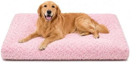Dog Bed Large Size, Plush Washable Pet Bed Mat, Dog Crate Bed 35"x23"