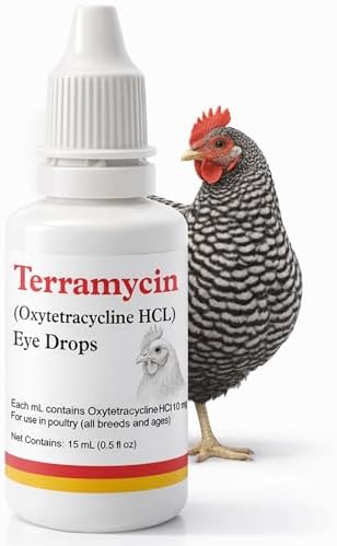 Chickens Eye Care Drops for Chickens, Ducks & Birds – Improve the Eye Health – Improve Egg Quality – Supports Clear Vision & Healthy Eyes – 15 mL (0.5 fl oz)