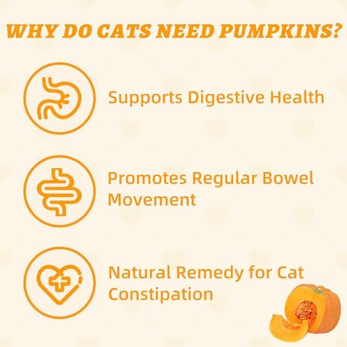 Wellix 13.05 oz Healthy Cat Treats Pumpkin Flavor for Sensitive Stomachs