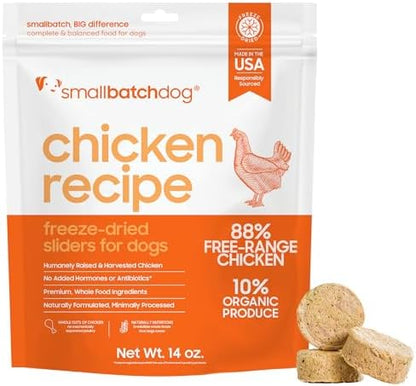 smallbatch Freeze Dried Raw Dog Food, Chicken Recipe, Grain-Free 14 oz