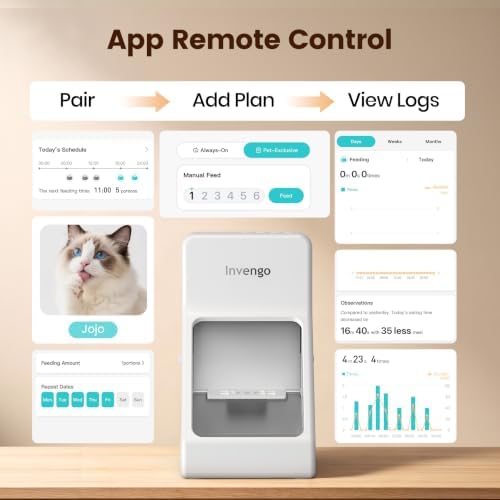 Invengo RFID Automatic Cat Feeder, Microchip & RFID Tag Compatible