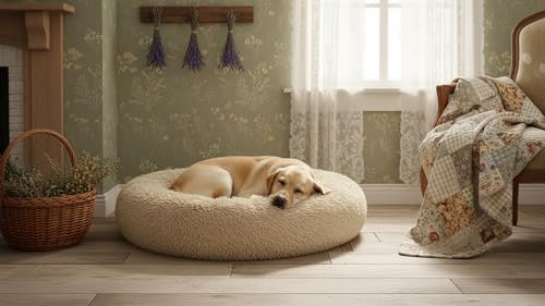 The Dog’s Bed Calming Donut Dog Bed, with Removable Zip Cover