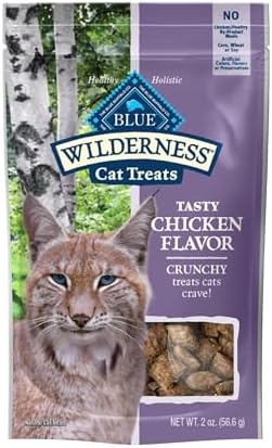 Blue Buffalo Wilderness Tasty Chicken Crunchy Cat Treats, 2 oz (Pack of 12)