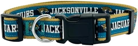 NEW & Improved Pets First NFL Jacksonville Jaguars Licensed PET Collar, Large - Heavy-Duty, Strong, and Durable NEW Dog Collar. Available in 32 Football Teams and 4 Sizes