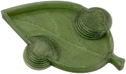 Isopod Leaf Feeding Dish Nature Inspired for Insects & Small Animals (Pack of 3) (Translucent Olive, Mini)