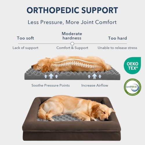 Orthopedic Dog Bed Waterproof Pet Sofa for Large Sized Dogs