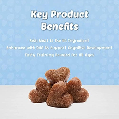 Blue Buffalo Bits Soft Dog Treats for Training, Made with Natural Ingredients & Enhanced with DHA, Salmon Recipe, 4-oz Bag (Pack of 6)