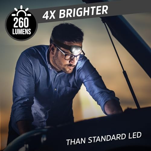 Energizer LED Headlamp PRO (4-Pack), IPX4 Water Resistant Head Light