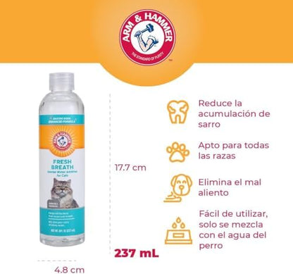 Arm & Hammer Advanced Care Cat Dental Water Additive, 8 Fl Oz, 2-Pack