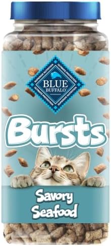 Blue Buffalo Bursts Seafood Crunchy & Creamy Cat Treats, 12 oz