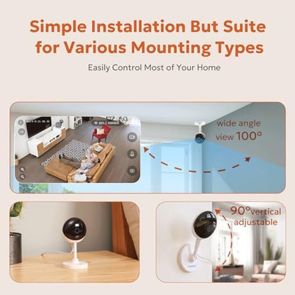 owltron Indoor Security Camera, 2K 3MP Cameras for Home Security