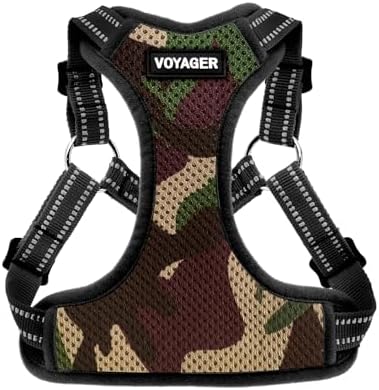 Voyager Step-in Flex Adjustable Dog Harness - Army, Medium