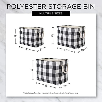 Bone Dry Pet Storage Collection Paw and Bone Print, Small Rectangle, 14x8x9", Nautical Blue