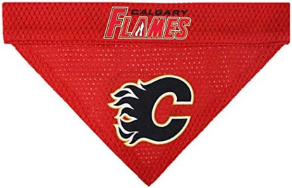 Pets First NHL Calgary Flames Bandana for Dogs & Cats, Large/X-Large. - Cute & Stylish Bandana! The Perfect Hockey Fan Scarf Bandana, Great for Birthdays Or Any Party!