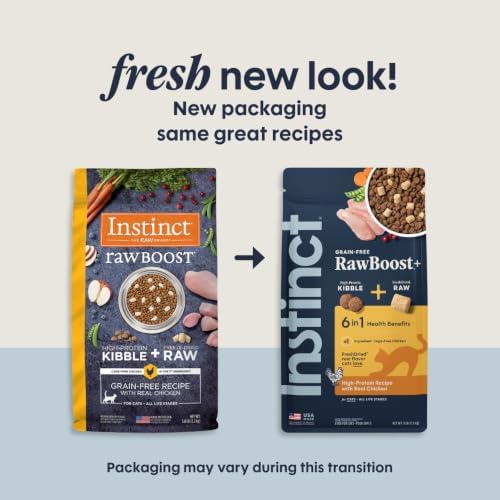 Instinct RawBoost, Dry Cat Food + Freeze Dried, Real Chicken, 5 lb. Bag