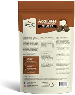 Manna Pro AccuBites Replenish Supplement, Horse Electrolyte Support, 1.6 lb