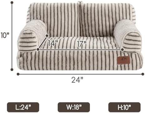 Hollypet Small Dog Large Cat Bed Puppy Couch Beds for Pets up to 25 lbs