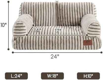 Hollypet Small Dog Large Cat Bed Puppy Couch Beds for Pets up to 25 lbs