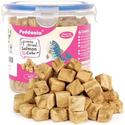 Freeze Dried Salmon Treats for Dogs & Cats, 6 oz