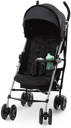 3Dlite Convenience Stroller, Gray – Lightweight Stroller with Aluminum Frame, Large Seat Area, 4 Position Recline, Extra Large Storage Basket – Infant Stroller for Travel and More