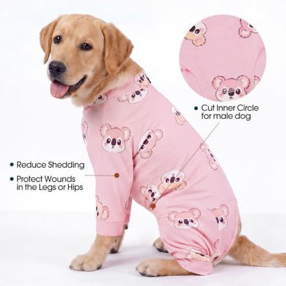 Kuoser Dog Recovery Suit, Anti-Licking Pajamas for Wounds