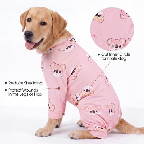 Kuoser Dog Recovery Suit, Anti-Licking Pajamas for Wounds