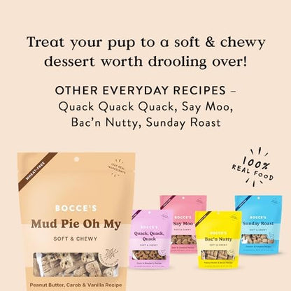 Bocce's Bakery Mud Pie Oh My Soft & Chewy Dog Treats (PB, Carob & Vanilla)