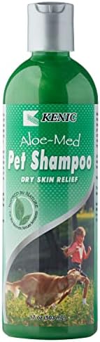 Kenic Aloe-Med Moisture Rich Conditioning Pet Shampoo – Restorative Aloe Blend for Hydration & Shine, Soap & Paraben-Free, Made in USA