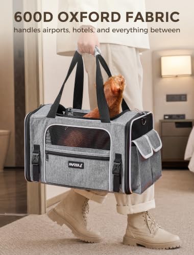 Soft Sided Pet Carrier, Travel Friendly, Small to Medium Cats 15 lbs