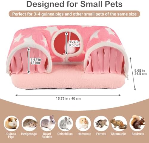 Avont Guinea Pig Tunnel, Small Animal Hideaway Tube Toy