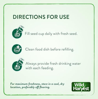 Wild Harvest Universal Blend for Medium and Large Birds, 10 Pounds | Fortified Nutrition | Pack of 2