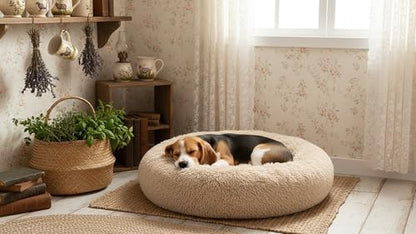 The Dog’s Bed Calming Donut Dog Bed, with Removable Zip Cover