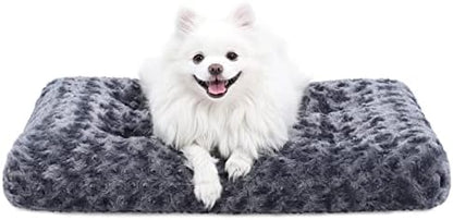 KSIIA Washable Dog Bed Medium Size Dog Crate Bed Pet Mat 29"x21" Dark Gray