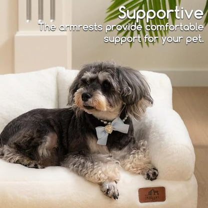 Hollypet Small Dog Large Cat Bed Puppy Couch Beds for Pets up to 25 lbs