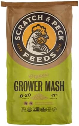 Scratch and Peck Feeds | Grower Mash for Chickens & Ducks | 40 lb Bag