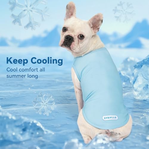 cyeollo 2Pack Dog Cooling Shirt Evaporative Cooling Vest, XL, Yellow Duck