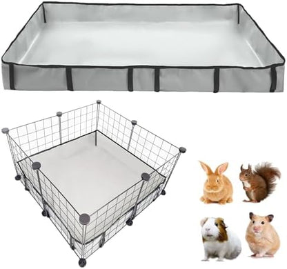 DZWLKJ Guinea Pig Cage Liner Tarp Bottom Waterproof and Washable Base Also for Rabbits, Bunny, Chinchesillas, Hedgehog, Ferrets and Other Small Animals(28x28 inches)