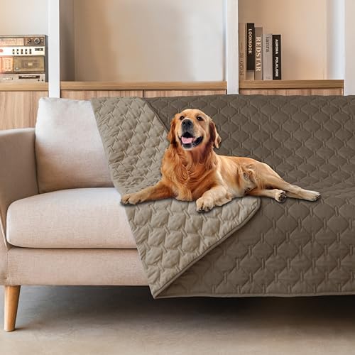 gogobunny Waterproof Pet Blanket for Bed, Washable Couch Cover for Dog Cat