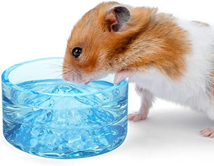 Niteangel Hamster Feeding & Water Bowl- 50ml Capacity & No Wet Fur for Pet