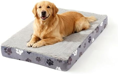 Orthopedic Pet Beds for Large Sized Dog 41x27 Inch Dark Grey
