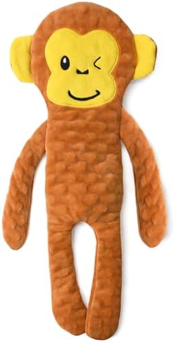 SHARLOVY No Stuffing Dog Toys Squeaky for Large Dogs, Crinkle Puppy Teething Toys to Keep Them Busy, Plush Interactive Doggie Long Lasting Chews for Aggressive Chewers